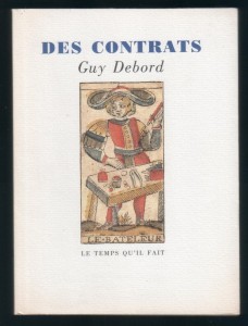 Обложка книги Ги Дебора Des Contrats